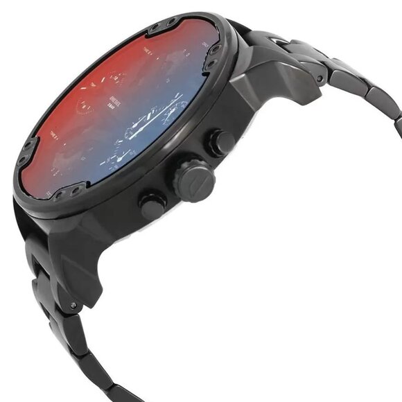 DIESEL DZ7395  BLACK CHRONOGRAPH DIAL BLACK STAINLESS STEEL BRACELET MENS WATCH - Picture 2 of 3